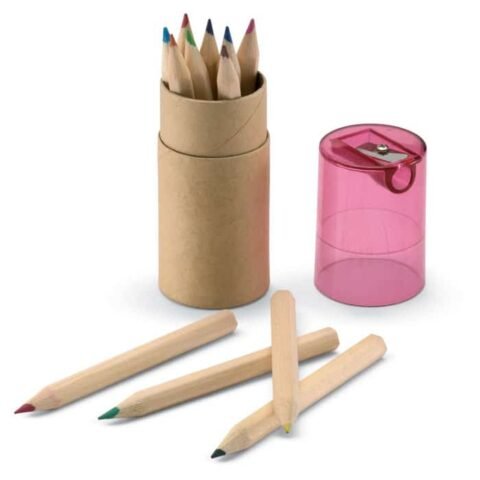 κωδ.6230042. Ξυλομπογιές 12 piece colouring pencils in tube με Εκτύπωση.