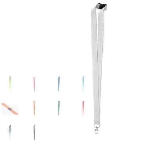 κωδ, 9354025. Lanyard with metal hook and safety breakaway.