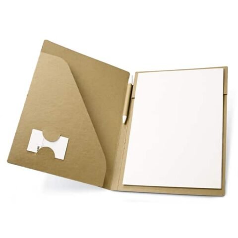 Folder A5 Cardboard: 450 g/m². Notepad: 20 recycled plain sheets Kωδ. s92071-075.
