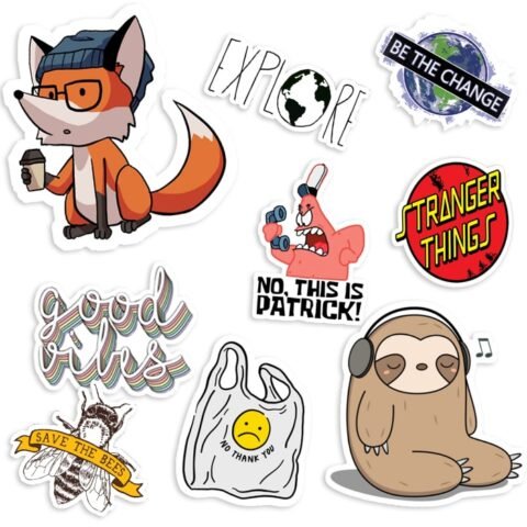 Αυτοκόλλητα, Stickers Χάρτινα κωδ.50Α. Το Δικό σας Σχέδιο σε οποιαδήποτε σχήμα και μέγεθος θέλετε!
