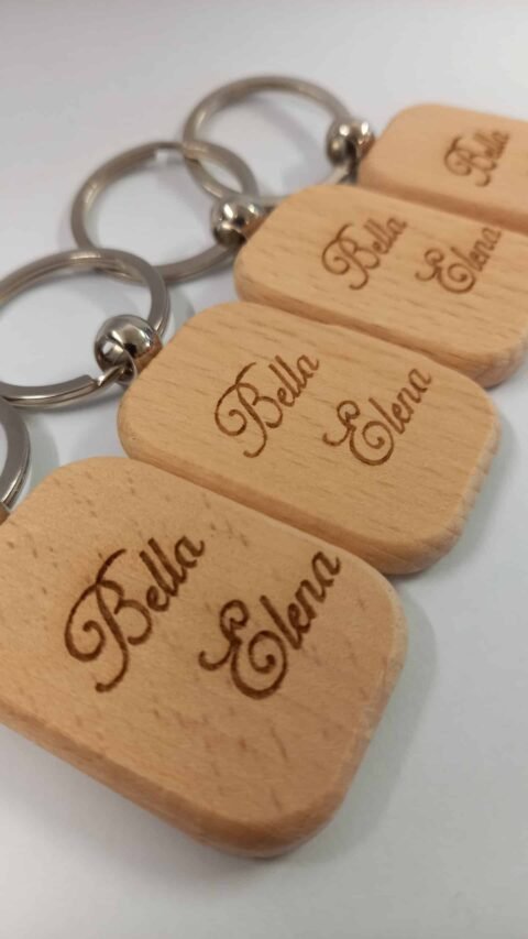 Μπρελόκ, keyring POTY WOOD Κωδ.9774-041, Με Χάραξη ή Εκτύπωση 1,00€.