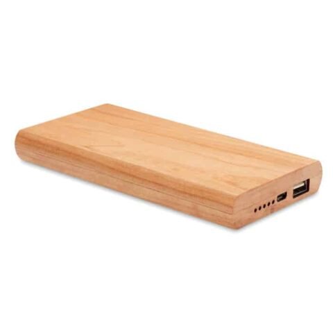 Power bank wood Κωδ.9663-10 Με Εκτύπωση