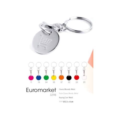 Μπρελόκ Euromarket Κωδ. MA_3298-031. Με Χάραξη 0,90€.