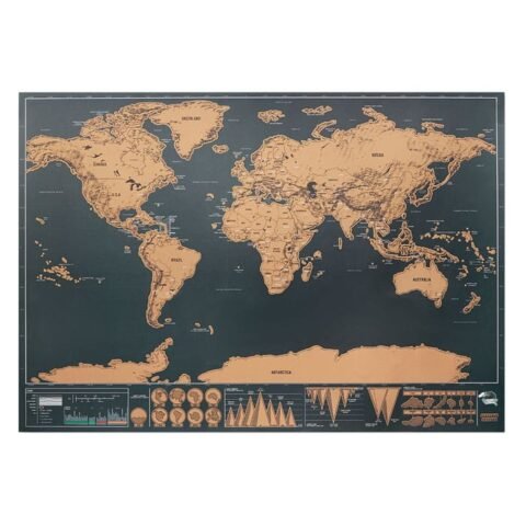 Scratch map Κωδ. 9736-222. Με εκτύπωση στο κουτι. Τιμή με εκτύπωση.