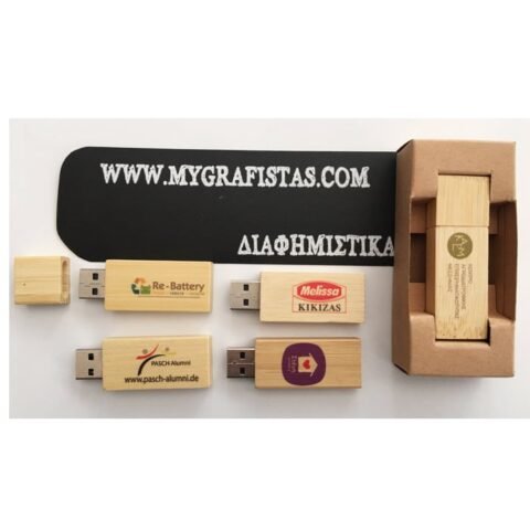 Usb stick Bamboo κωδ. S97535-235. 4GB, Με Eκτύπωση