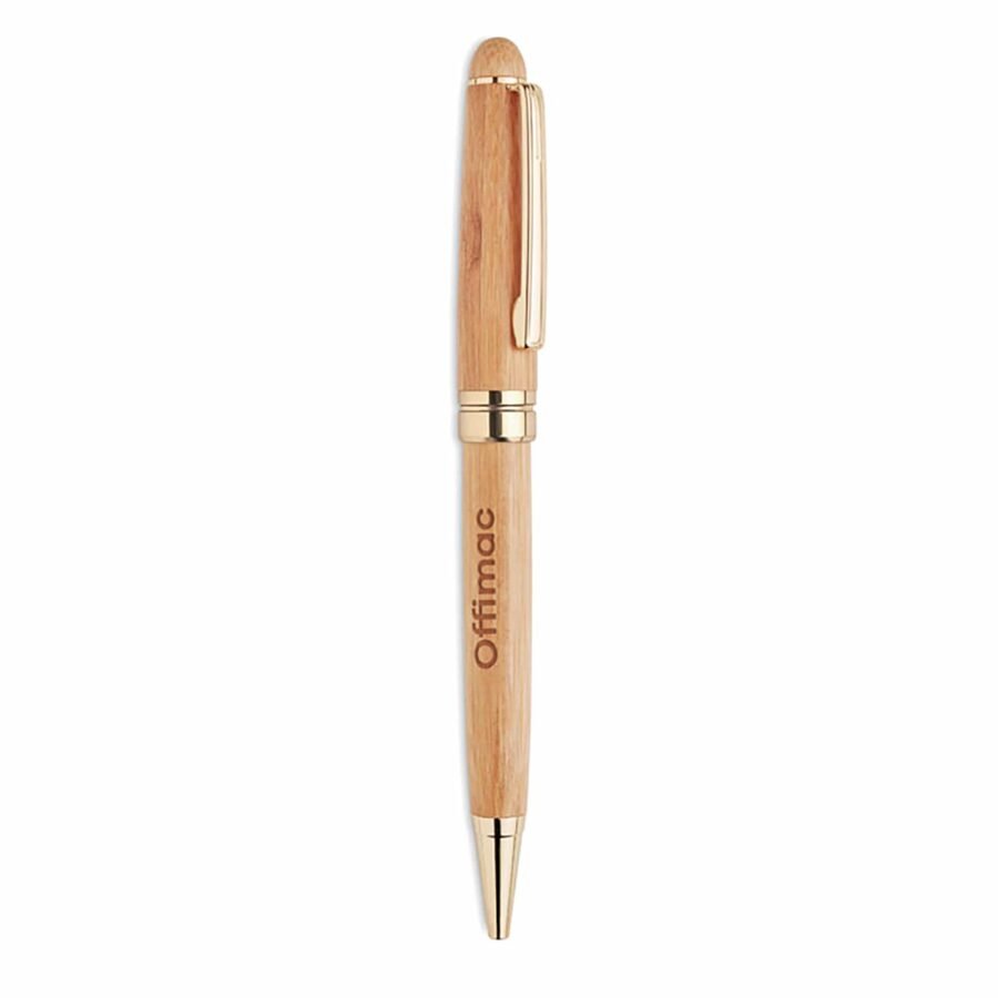 pen in bamboo box Κωδ.9912-345 Με Χάραξη το Σχέδιο σας 13,00€
