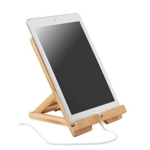 Tablet or smartphone stand in bamboo Κωδ.6317-523, Με Χάραξη ή Εκτύπωση