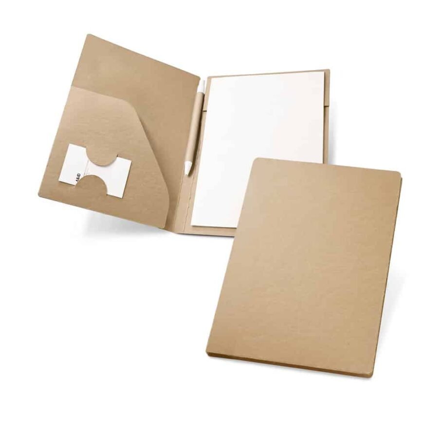 Folder A5 Cardboard: 450 g/m². Notepad: 20 recycled plain sheets Kωδ. s92071-075.