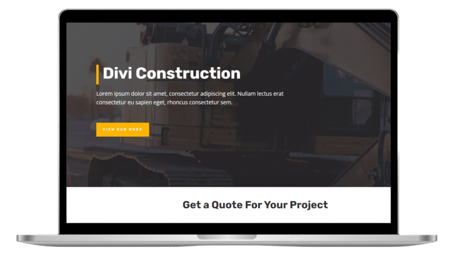 Construction Company Website