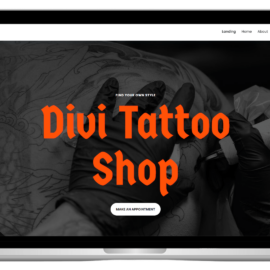 Tattoo Shop Website Template